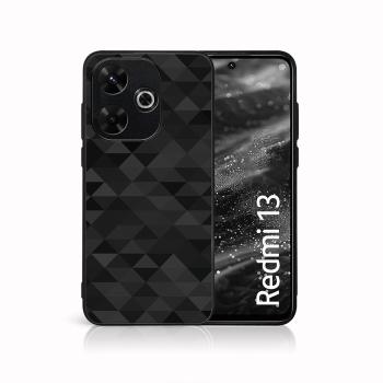 MY ART Ochranný kryt pre Xiaomi Redmi 13 BLACK TRIANGLES (232)