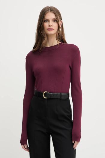Sveter Armani Exchange bordová farba, ľahký, XW000763 AF10352