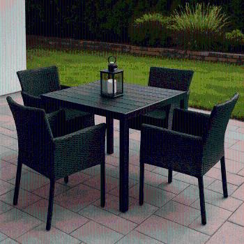Elvisia Záhradný set BRITA 4 + 1 | antracit
