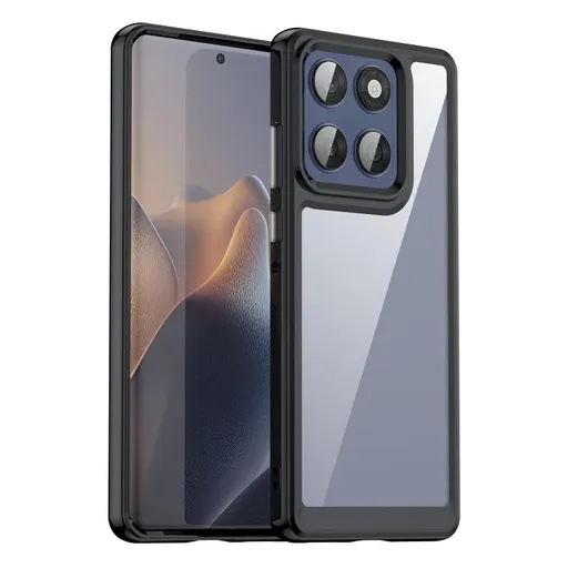 CRYSTAL Ochranný kryt pre Motorola Edge 60 / Edge 60 Fusion čierny