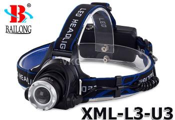 AKU čelovka Bailong BL-6699, ľad typu CREE XML + dobíjací set