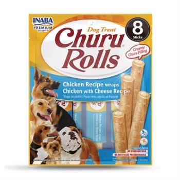 Inaba Churu Rolls dog Kura so syrom maškrta pre psy 8ks / 96g