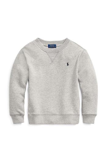 Detská mikina Polo Ralph Lauren šedá farba, jednofarebná