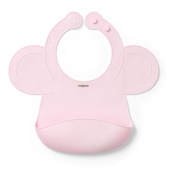 BABYONO Podbradník silikónový - Pink
