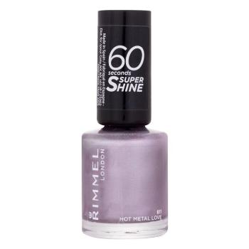 RIMMEL LONDON 60 Seconds Lak na nechty 811 Hot Metal Love 8 ml