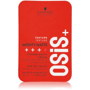 Schwarzkopf Professional Silný zmatňujúci krém na vlasy OSiS Mighty Matte ( Strong Matte Cream) 100 ml