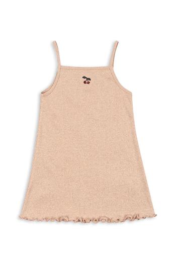 Šaty Konges Sløjd ROLI STRAP DRESS oranžová farba, mini, rovný strih, KS103316