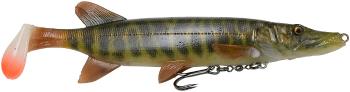 Savage gear gumová nástraha 4d pike shad ss striped pike - 20 cm 65 g