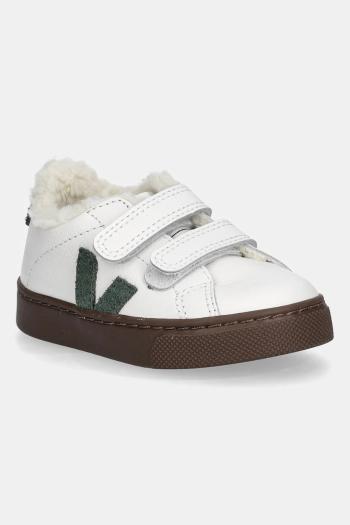 Detské kožené tenisky Veja Small Esplar Winter biela farba, SF0520982