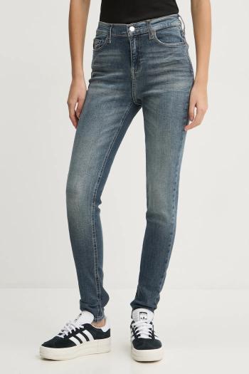Rifle Tommy Jeans dámske, tmavomodrá farba, DW0DW19766