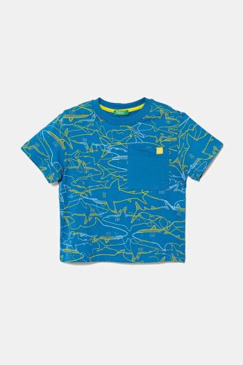 Detské bavlnené tričko United Colors of Benetton vzorované, 3PDQG10JN