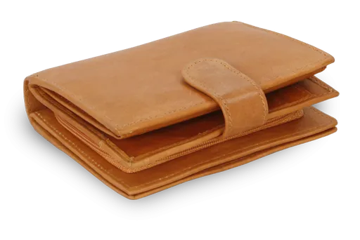 Svetlo hnedá dámska kožená peňaženka so zápinkou 511-9769-05