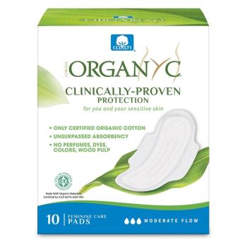 ORGANYC denné vložky z biobavlny s krídelkami 10 kusov