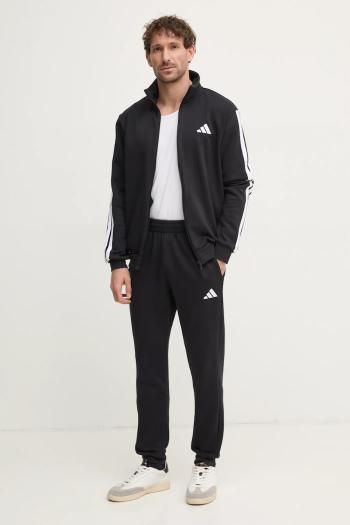 Tepláková súprava adidas 3-Stripes pánska, čierna farba, JI8878