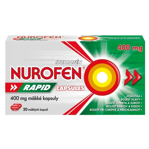 NUROFEN Rapid 400 mg 20 mäkkých kapsúl