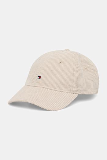 Menčestrová baseballová čiapka Tommy Hilfiger béžová farba, AM0AM13583