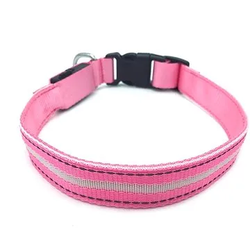 Bentech LED svítící obojek DC1200 růžový (CHPob0458nad)