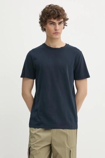 Bavlnené tričko Superdry pánske, tmavomodrá farba, jednofarebné, M1012226A-98T