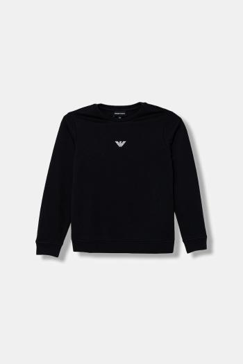 Detská mikina Emporio Armani tmavomodrá farba, jednofarebná, EB000302 AF14681