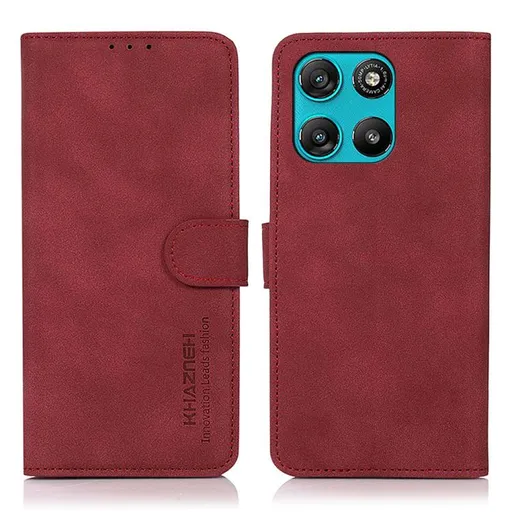 KHAZNEH MATTE Zaklápacie puzdro pre Motorola Moto G57 Power červené