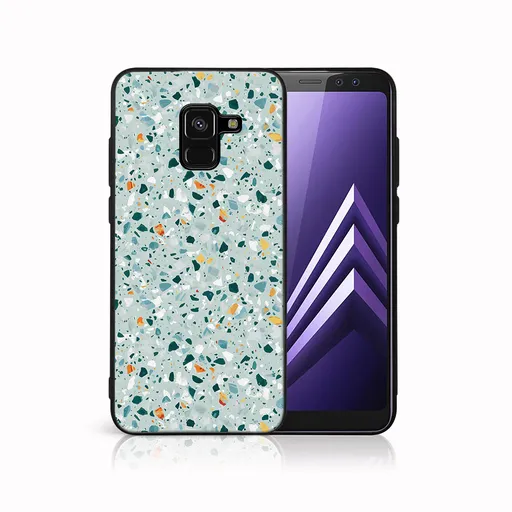MY ART Ochranný kryt pre Samsung Galaxy A8 2018 (A530) BLUE TERRAZZO (164)