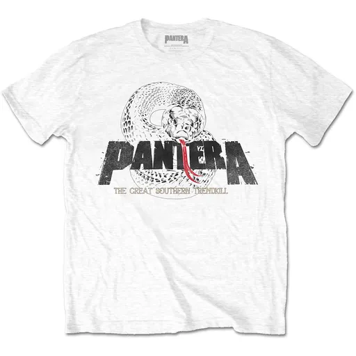 Pantera tričko Snake Logo Biela XXL