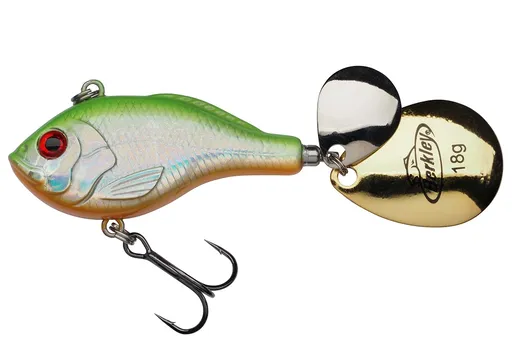 Berkley nástraha pulse spintail xl sinking candy lime 8 cm 18 g