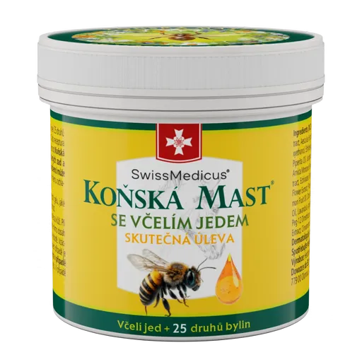 Herbamedicus Konská masť so včelím jedom 150 ml - Swiss Medicus