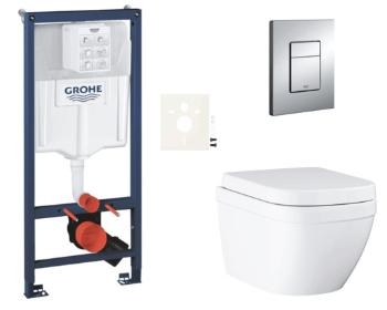 Závesný wc set do ľahkých stien / predstenová montáž GROHE Euro Ceramic SIKOGRSEUE