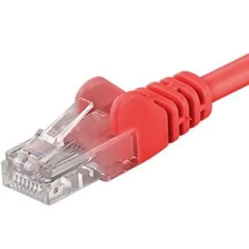 PremiumCord Patch kábel UTP RJ45-RJ45 CAT6 0.25m červená