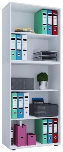 VCM Kancelářská skříň Lona XXL bez dveří, bílá