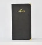 SECURIT Jedálny lístok CLASSIC vysoký, čierny