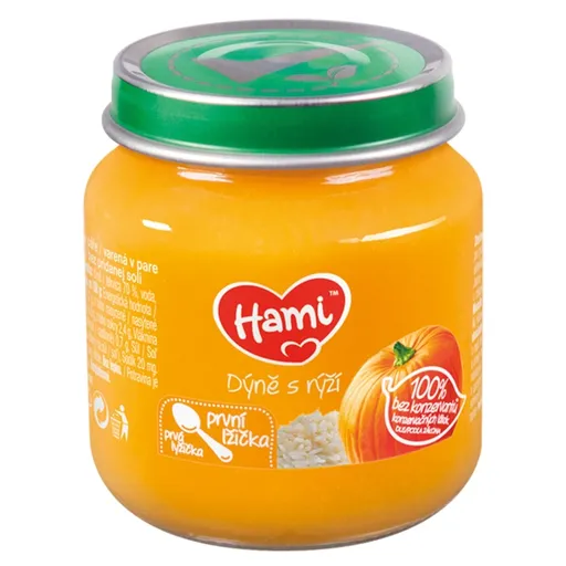 HAMI Prvá lyžička Tekvica s ryžou od 4.mesiaca 125 g