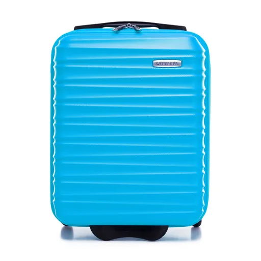 kabinový kufor ABS s rebrovaním, modrá 56-3A-315-70