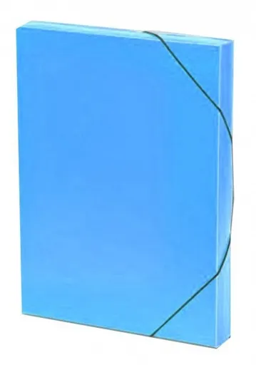 Škatuľa s gumou Lines priehl. modrá