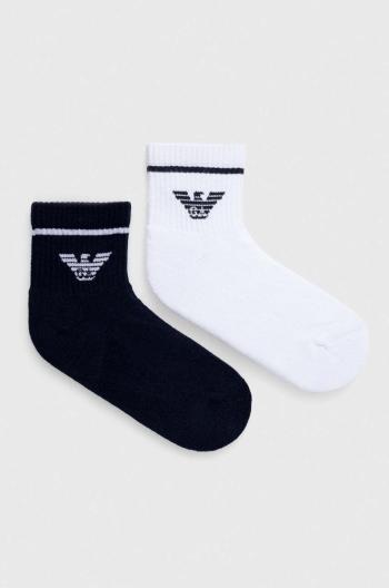 Ponožky Emporio Armani 2-pak tmavomodrá farba