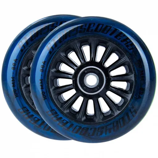 Kolieska na kolobežku Story Star Stunt 2ks, 100 mm, čierno-modré