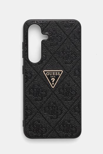 Puzdro na mobil Guess Samsung Galaxy S25 čierna farba, GUHCS25SPGP4STRK