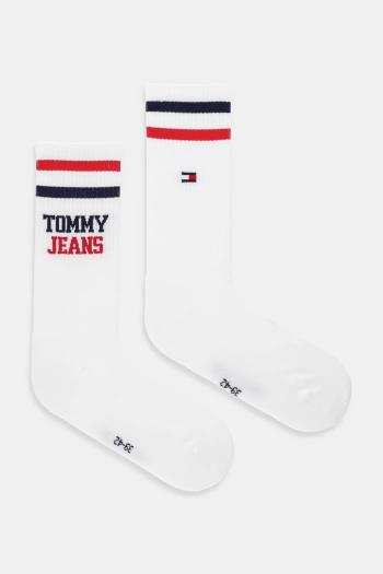 Ponožky Tommy Jeans 2-pak biela farba, 701236466