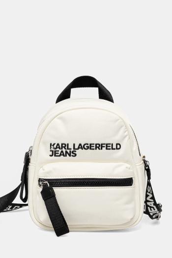 Kabelka Karl Lagerfeld Jeans béžová farba, A2W30089