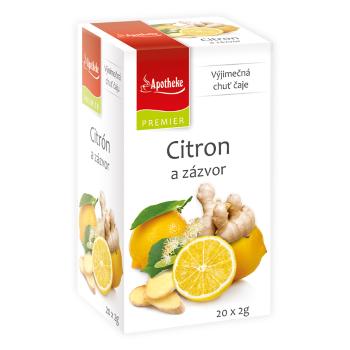 APOTHEKE ČAJ SELECTION CITRÓN A ZÁZVOR 20X2G