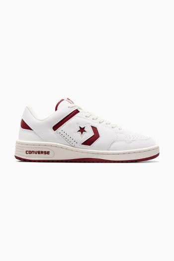 Kožené tenisky Converse Weapon biela farba, A12744C