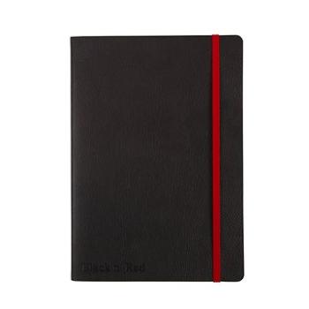 OXFORD Black n´Red Journal A5, 72 listov, linkovaný, ohybné dosky (400051204)