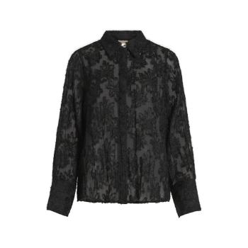 Vila  Kyoto Shirt L/S - Black  Blúzka Čierna