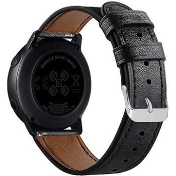 Eternico Leather Band universal Quick Release 22mm čierny (AET-SMQRLEA25B-22)