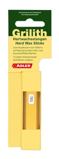 GRILITH HARTWACHSSTANGEN - Tvrdé voskový tyčinky na opravu chýb dreva 701 - bezfarebná, 1 ks