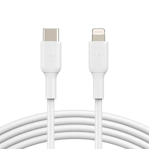 Belkin BOOST CHARGE™ Lightning/USB-C kábel, 1m, biely