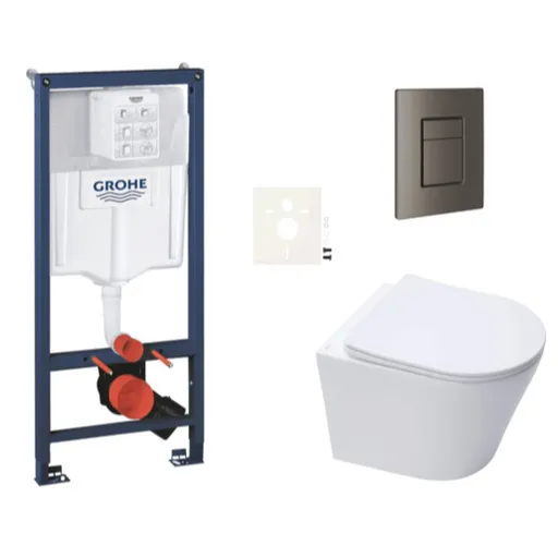 Závesný wc set do ľahkých stien / predstenová montáž SAT Infinitio SIKOGRSIN10SCAL0