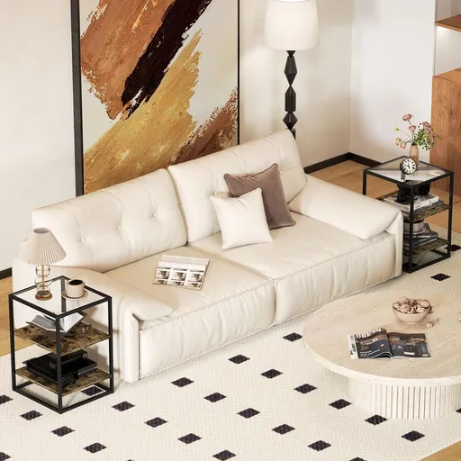 HOMCOM Sada 2 odkládacích stolků