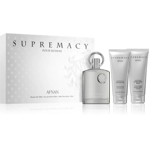 Afnan Supremacy Silver darčeková sada pre mužov